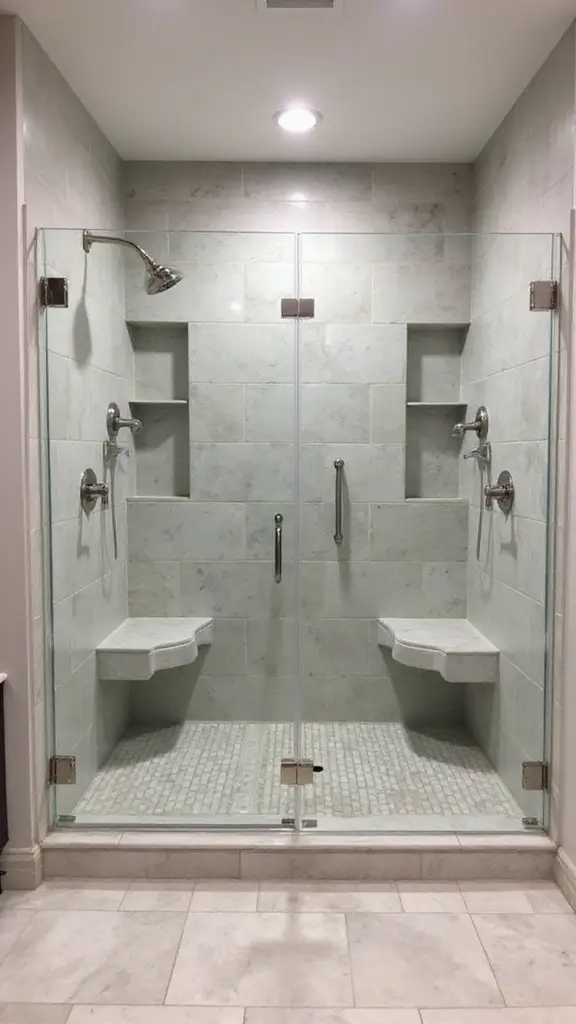 47 Jack and Jill Bathroom Ideas Layouts That Actually Work - 24. Enclosed Showers