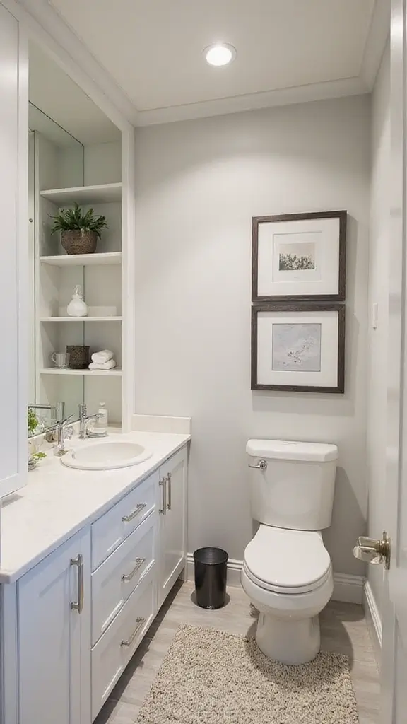 47 Jack and Jill Bathroom Ideas Layouts That Actually Work - 36. Custom Built-ins