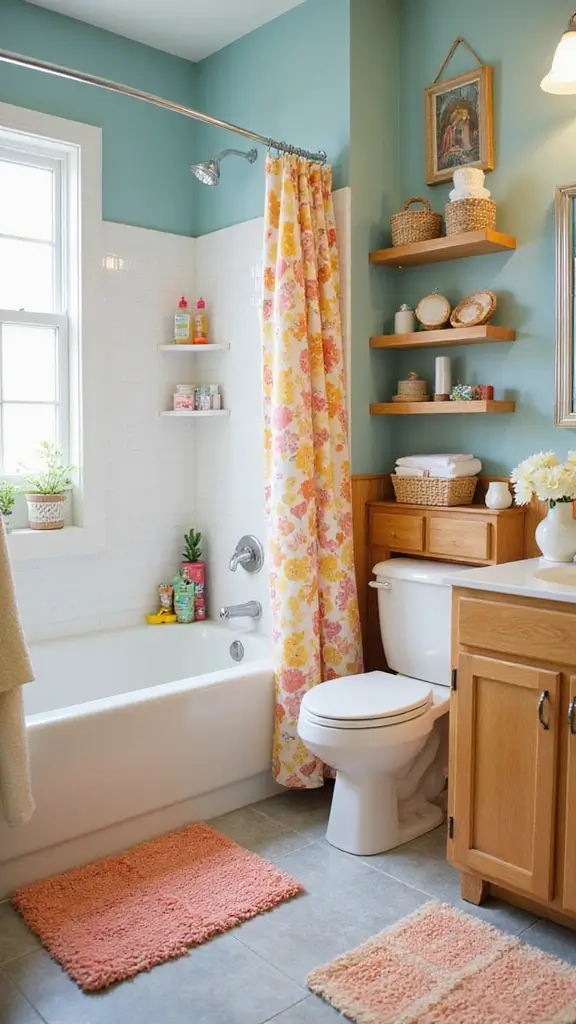 47 Jack and Jill Bathroom Ideas Layouts That Actually Work - 4. Family-Friendly Decor
