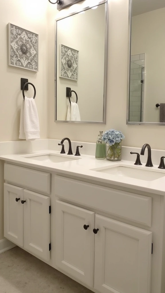 47 Jack and Jill Bathroom Ideas Layouts That Actually Work - 47. Functional Accessories