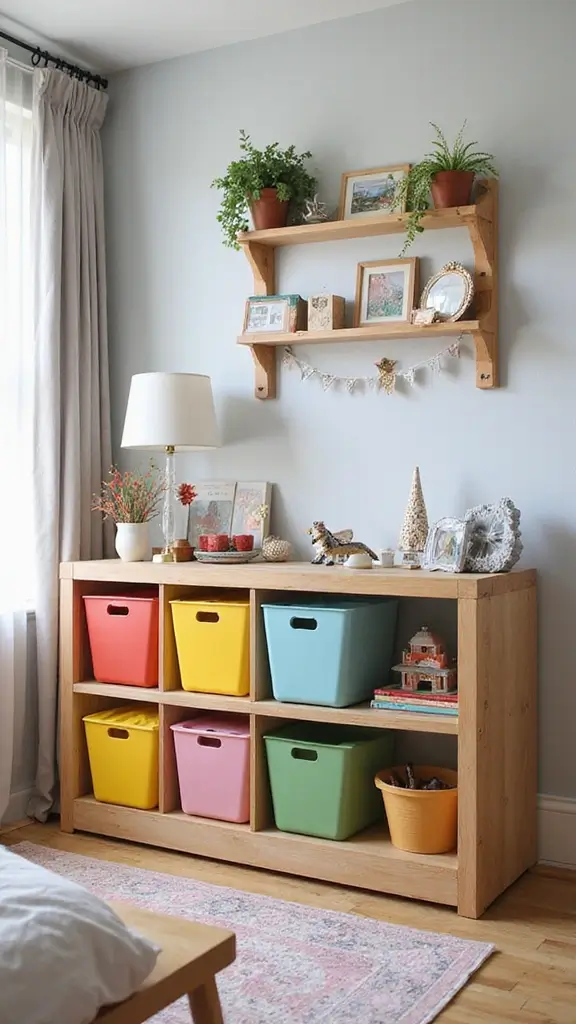 47 Modern Retro Interior Design Ideas That Feel Playful - 10. Fun and Functional Storage Solutions
