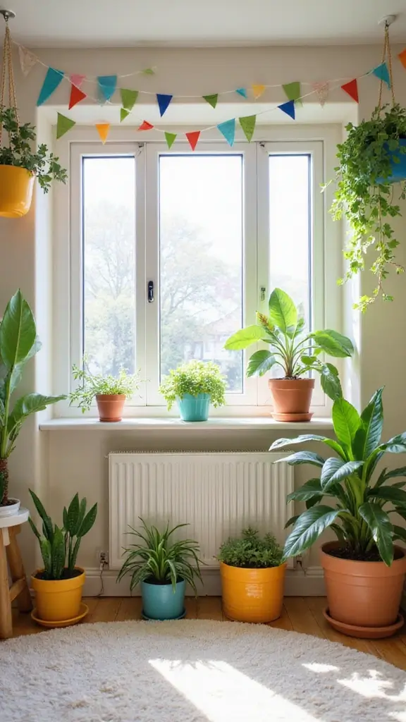 47 Modern Retro Interior Design Ideas That Feel Playful - 15. Fun Indoor Gardening