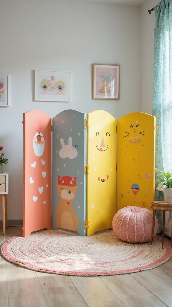 47 Modern Retro Interior Design Ideas That Feel Playful - 23. Playful Room Dividers