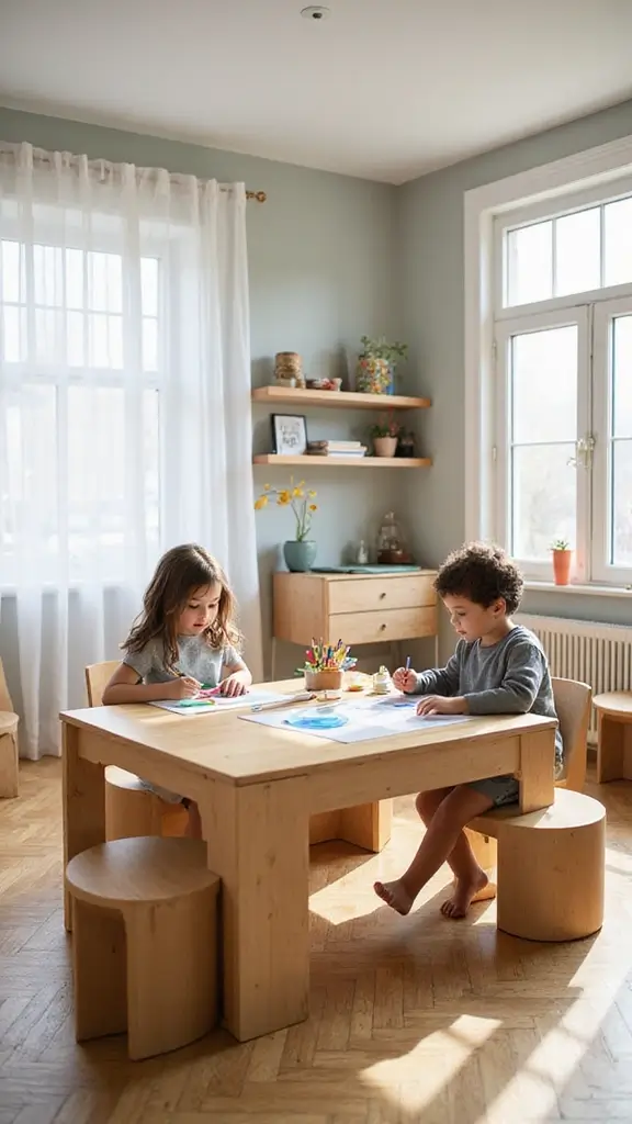 47 Modern Retro Interior Design Ideas That Feel Playful - 34. Interactive Furniture