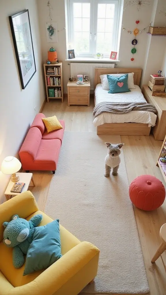 47 Modern Retro Interior Design Ideas That Feel Playful - 6. Playful Furniture Arrangements