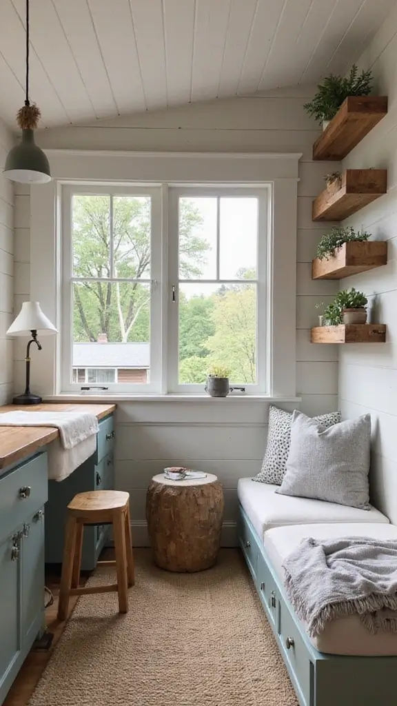 47 Rustic Lake House Decor Ideas That Feel Relaxing - 15. Small Space Solutions