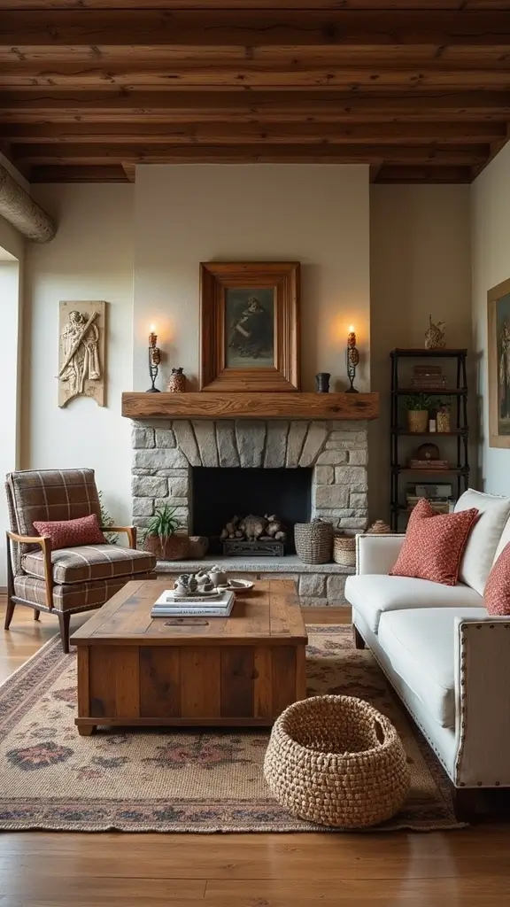 47 Rustic Lake House Decor Ideas That Feel Relaxing - 2. Reclaimed Wood Furniture