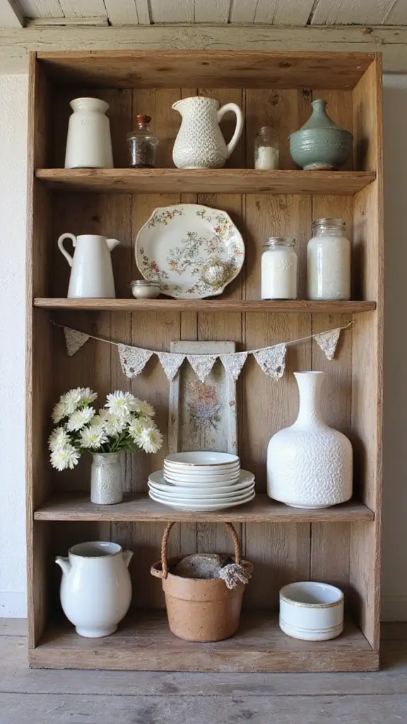 47 Rustic Lake House Decor Ideas That Feel Relaxing - 41. Simple Craft Displays