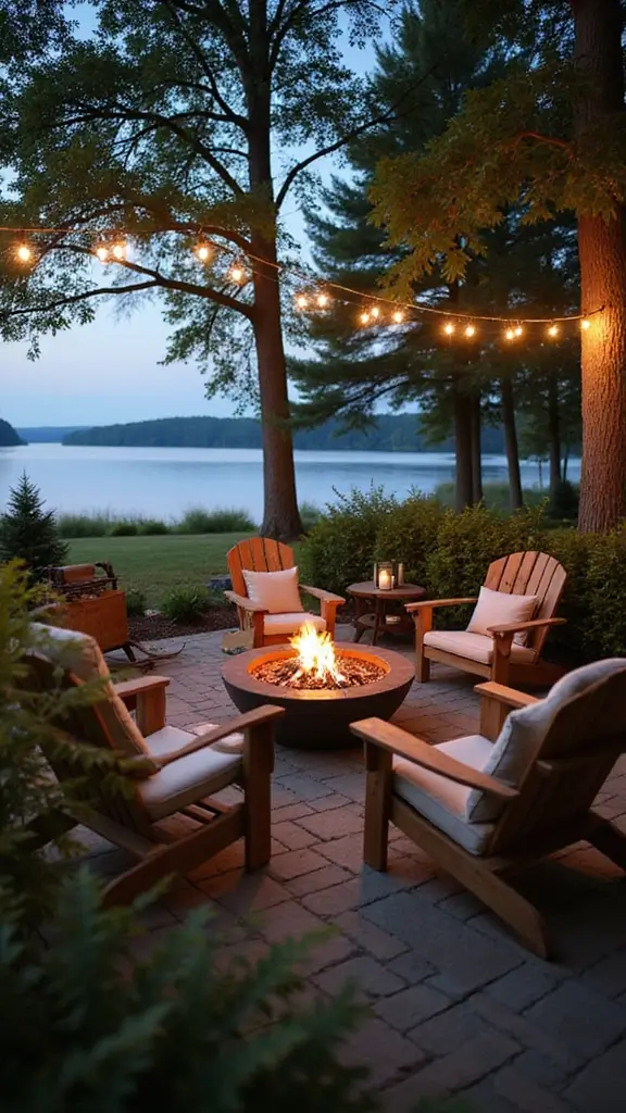 47 Rustic Lake House Decor Ideas That Feel Relaxing - 9. Outdoor Living Spaces