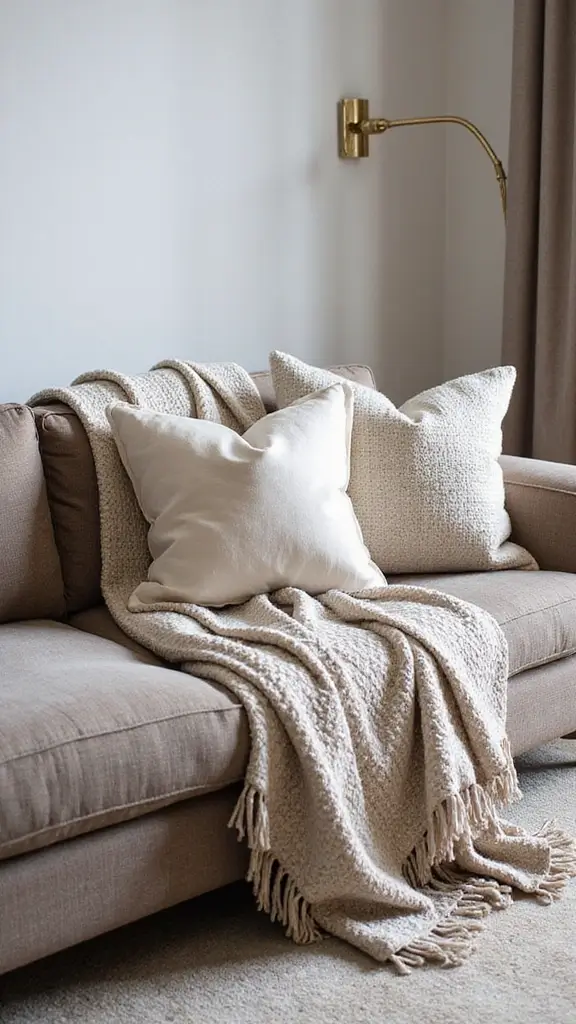 47 Winter Decor Ideas for the Home That Feel Magical - 2. Cozy Throw Blankets