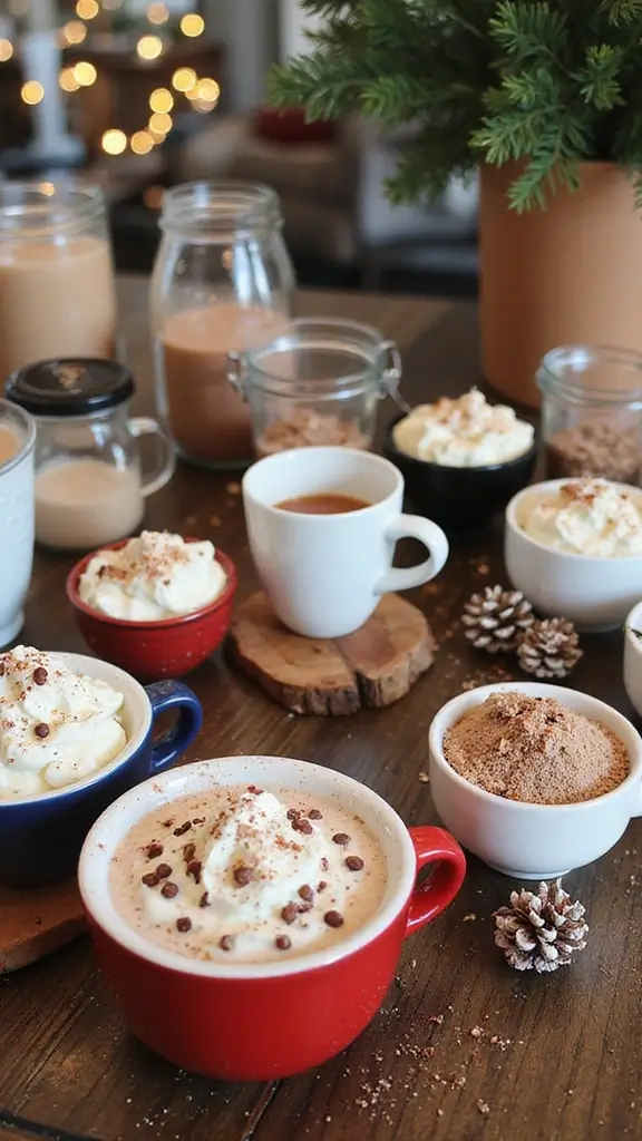 47 Winter Decor Ideas for the Home That Feel Magical - 22. Hot Cocoa Bar