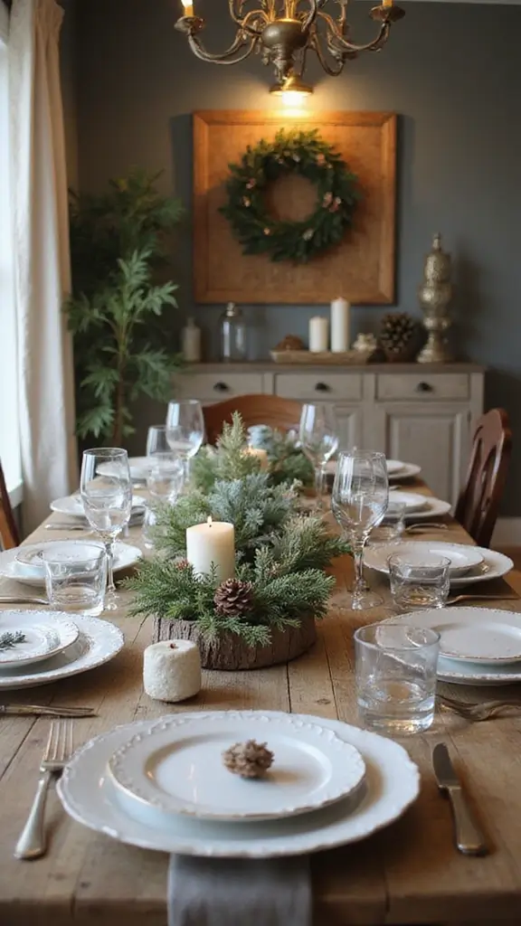 47 Winter Decor Ideas for the Home That Feel Magical - 39. Winter-themed Table Decor