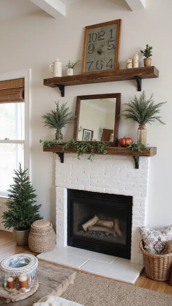 47 Winter Decor Ideas for the Home That Feel Magical - 5. Rustic Wood Accents