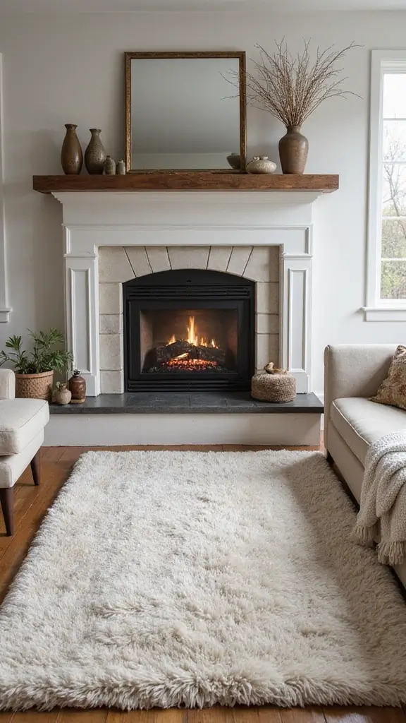 47 Winter Decor Ideas for the Home That Feel Magical - 7. Snug Area Rugs