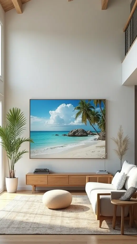 48 Beach House Interior Design Ideas That Feel Like Vacation - 11. Beach-Inspired Art