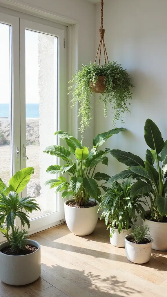 48 Beach House Interior Design Ideas That Feel Like Vacation - 16. Indoor Plants
