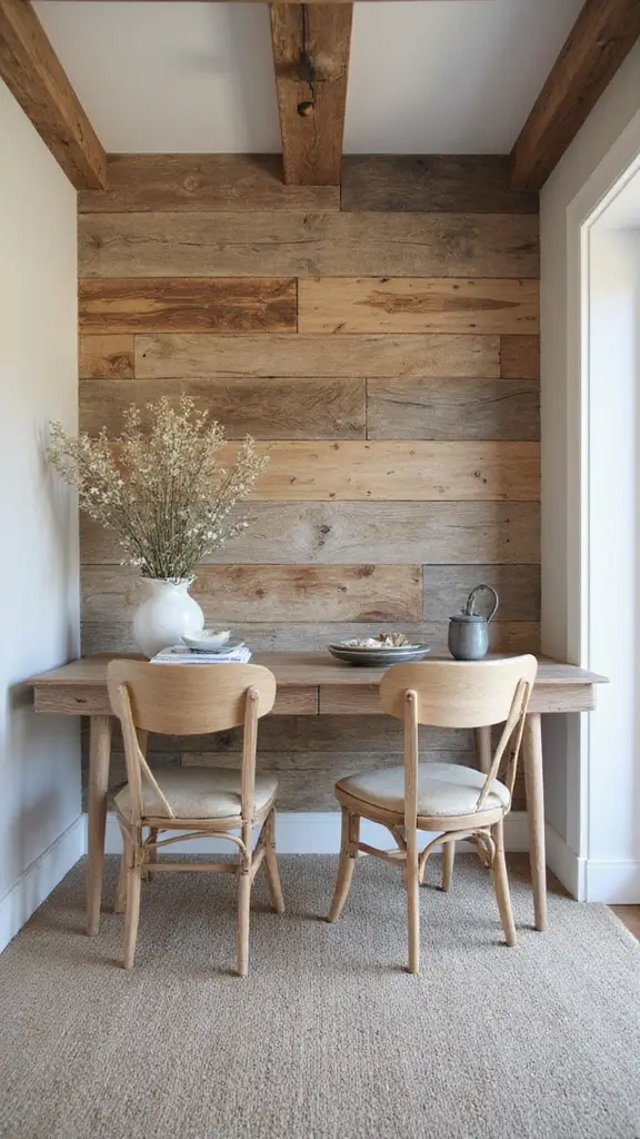 48 Beach House Interior Design Ideas That Feel Like Vacation - 26. Rustic Accent Walls