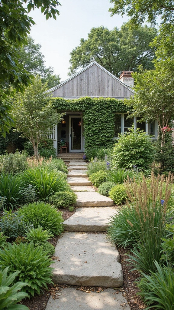 48 Beach House Interior Design Ideas That Feel Like Vacation - 37. Sustainable Landscaping