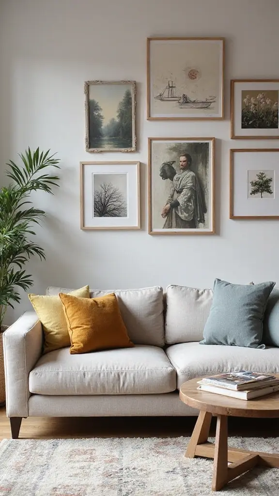 48 Dark House Interior Design Ideas That Look Chic - 27. Layered Wall Décor