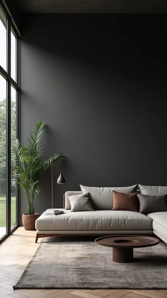 48 Dark House Interior Design Ideas That Look Chic - 36. Dark Open-Concept Layouts