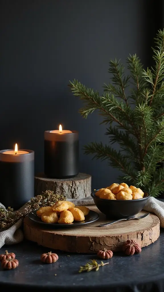 48 Dark House Interior Design Ideas That Look Chic - 42. Dark Seasonal Decor