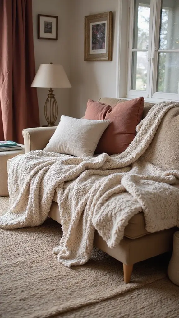 48 Dark House Interior Design Ideas That Look Chic - 6. Layered Textiles