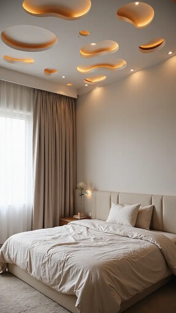 48 Eco-Friendly Pop False Ceiling Designs for Bedroom Spaces That Impress - 15. Creative Cutouts