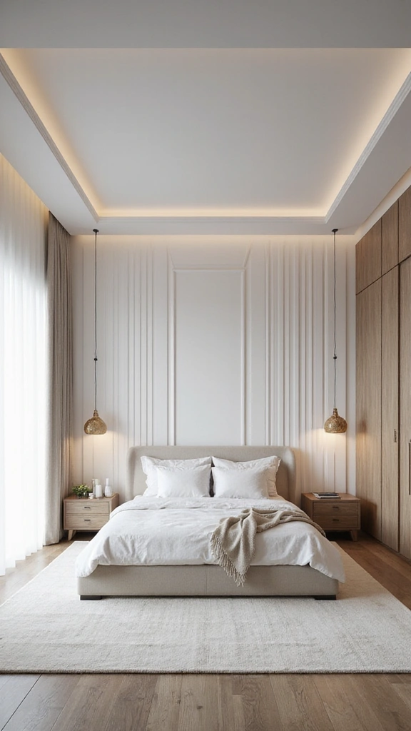 48 Eco-Friendly Pop False Ceiling Designs for Bedroom Spaces That Impress - 21. Illusion of Height