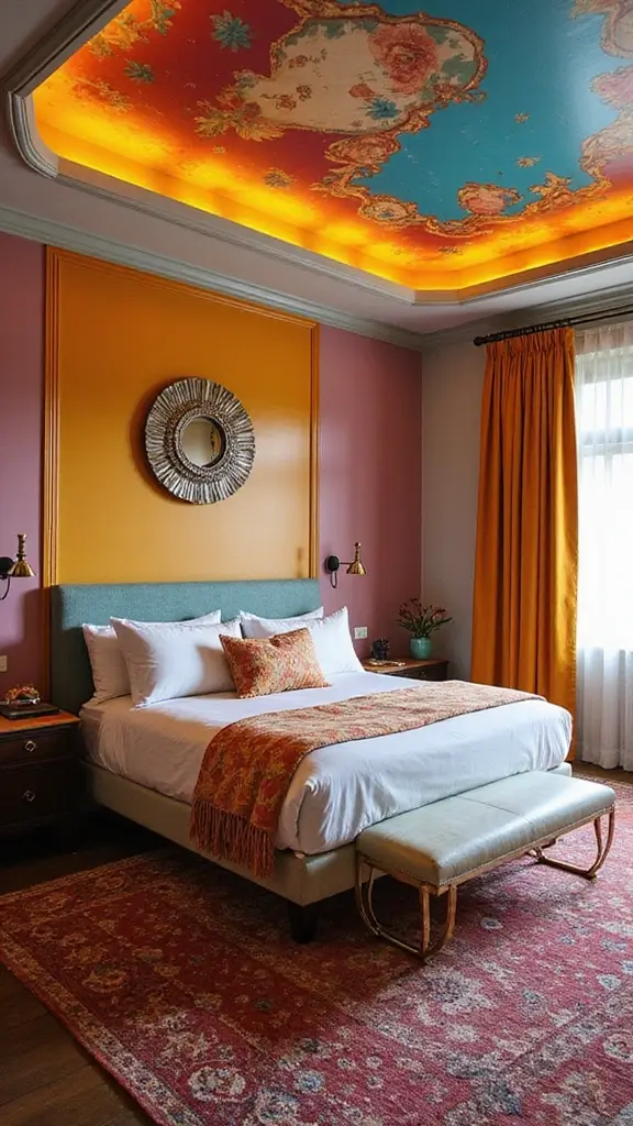 48 Eco-Friendly Pop False Ceiling Designs for Bedroom Spaces That Impress - 24. Ceiling as a Focal Point
