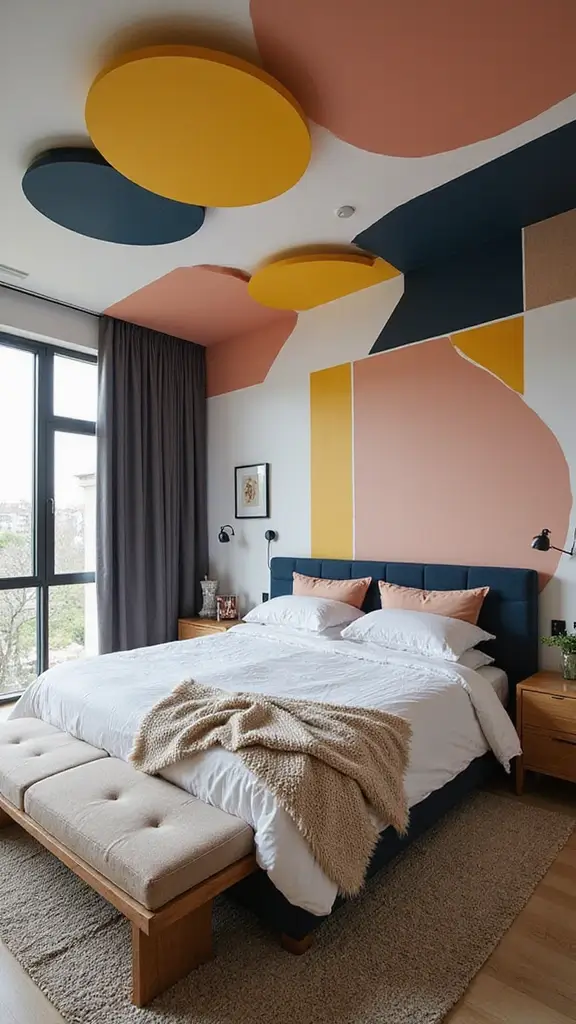 48 Eco-Friendly Pop False Ceiling Designs for Bedroom Spaces That Impress - 3. Geometric Precision