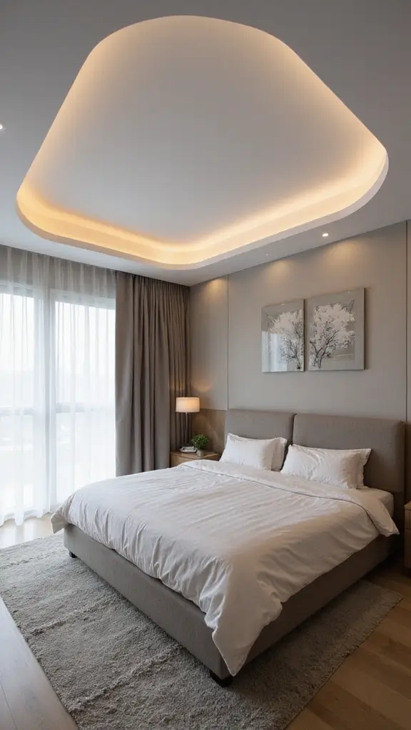 48 Eco-Friendly Pop False Ceiling Designs for Bedroom Spaces That Impress - 39. Integrating Technology
