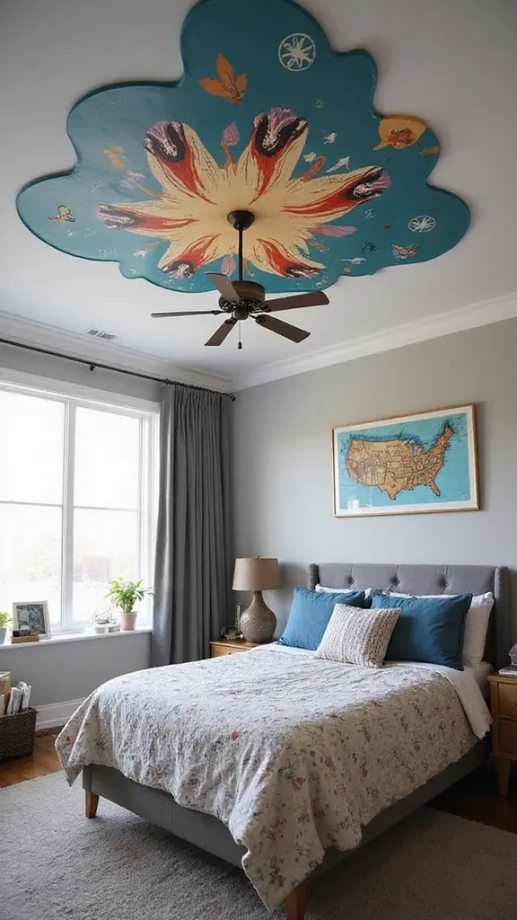 48 Eco-Friendly Pop False Ceiling Designs for Bedroom Spaces That Impress - 43. Themed Ceiling Decor