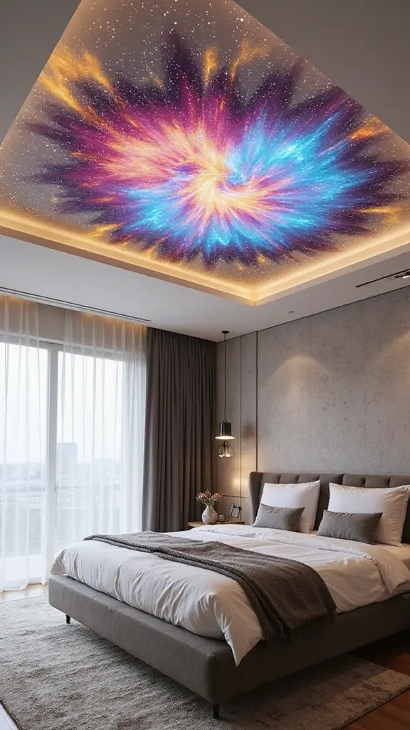 48 Eco-Friendly Pop False Ceiling Designs for Bedroom Spaces That Impress - 45. Interactive Ceiling Designs