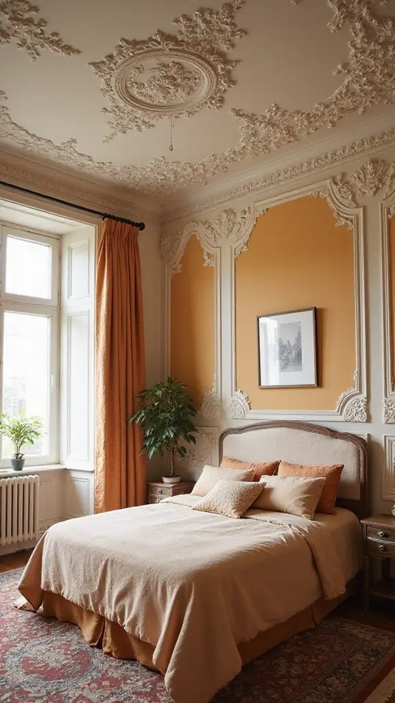 48 Eco-Friendly Pop False Ceiling Designs for Bedroom Spaces That Impress - 8. Vintage Inspiration