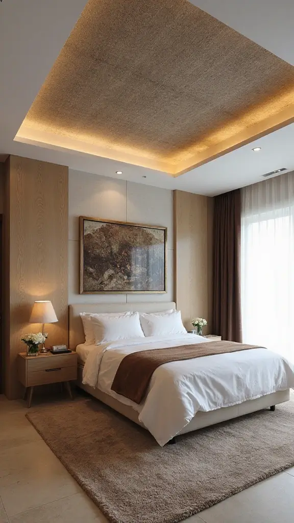 48 Eco-Friendly Pop False Ceiling Designs for Bedroom Spaces That Impress - 9. Dual-Level Designs