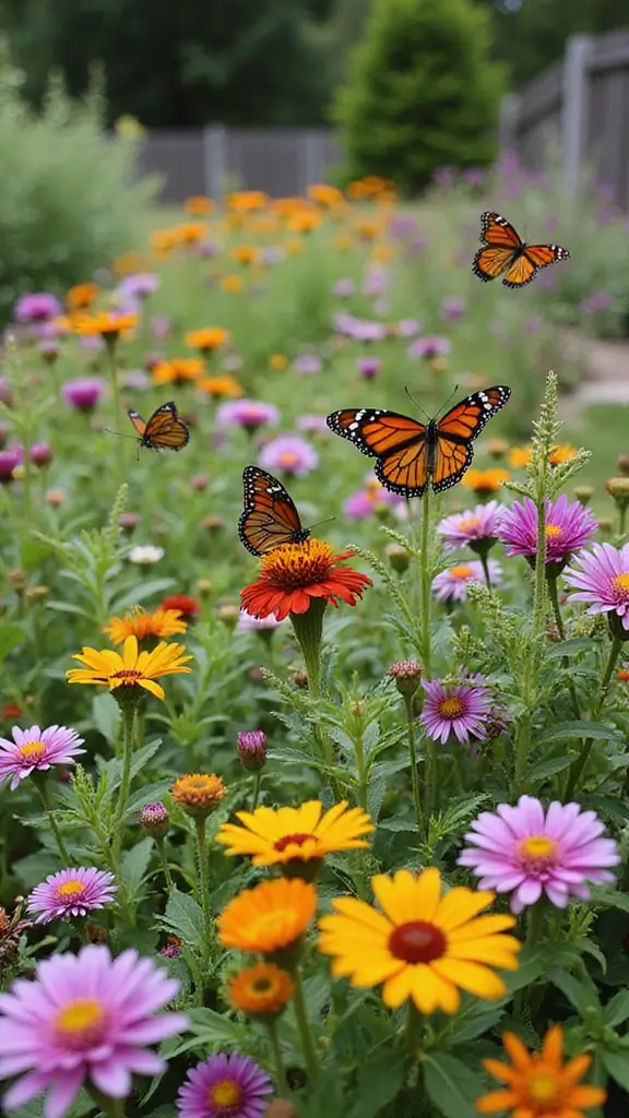 48 Garden Ideas Front of House That Instantly Impress Guests - 13. Butterfly and Pollinator Gardens