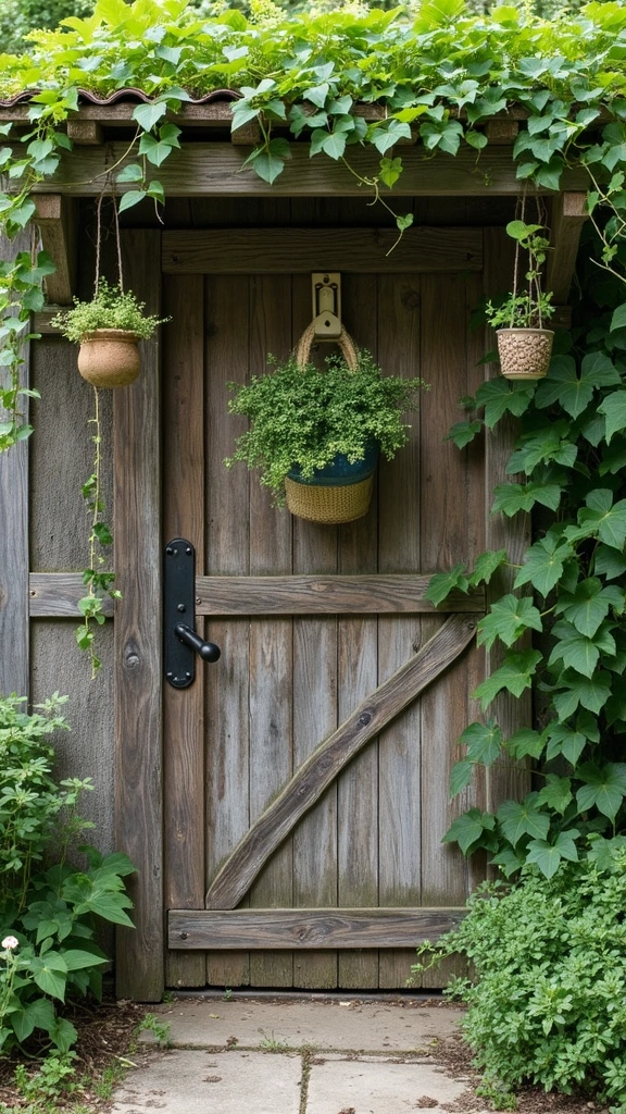 48 Garden Ideas Front of House That Instantly Impress Guests - 24. Rustic Fence Accents