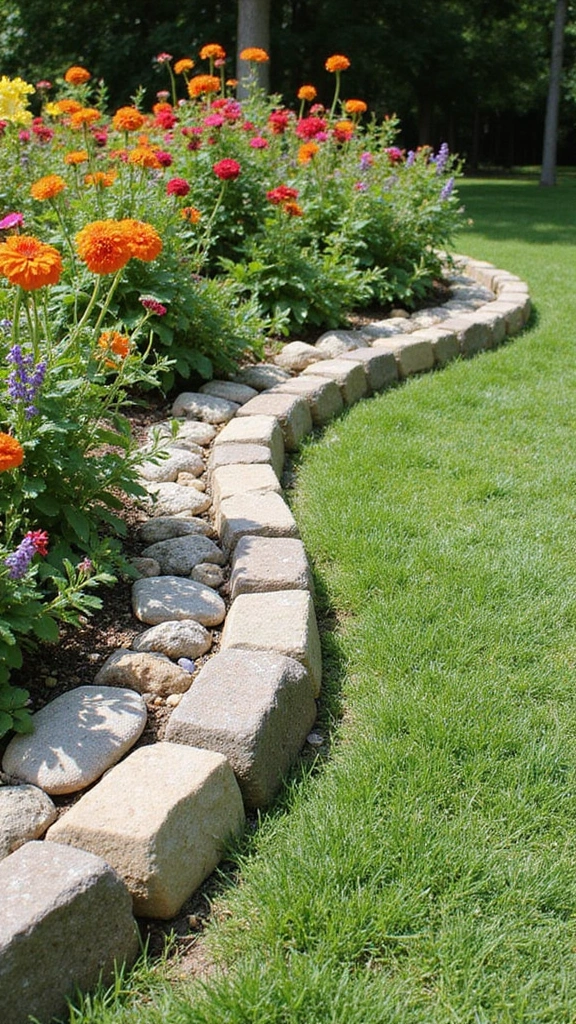 48 Garden Ideas Front of House That Instantly Impress Guests - 27. Garden Borders