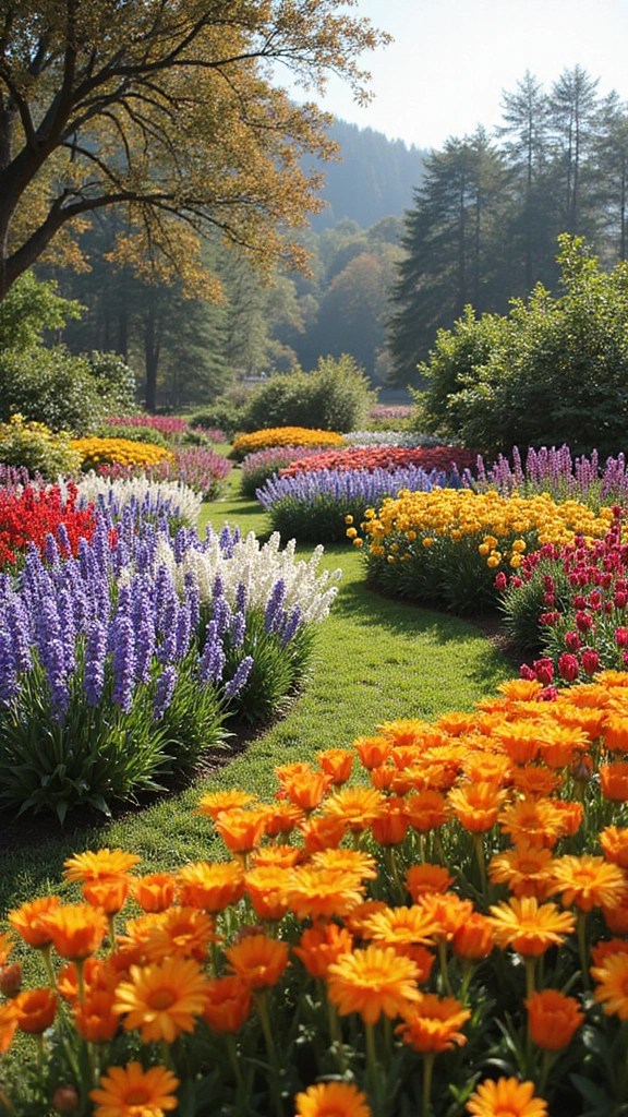 48 Garden Ideas Front of House That Instantly Impress Guests - 28. Use of Color Theory