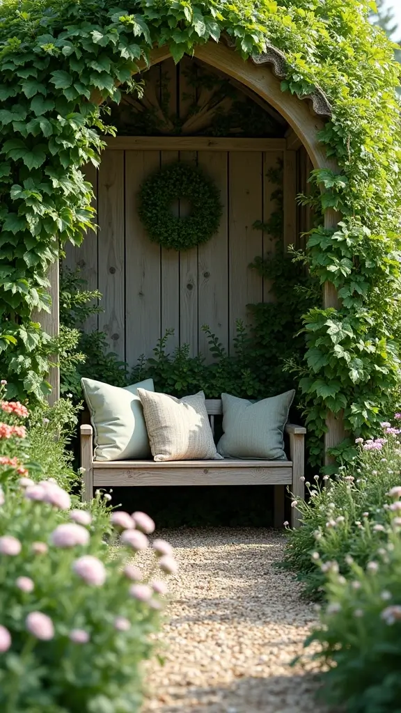 48 Garden Ideas Front of House That Instantly Impress Guests - 42. Create a Garden Nook