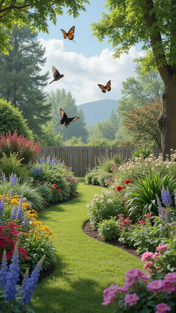 48 Garden Ideas Front of House That Instantly Impress Guests - 46. Planting for Wildlife
