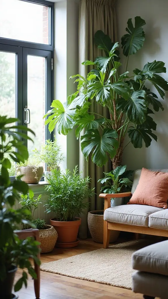 48 Green Walls Living Room Styles That Feel Fresh & Inviting - 13. Basic Care for Indoor Plants