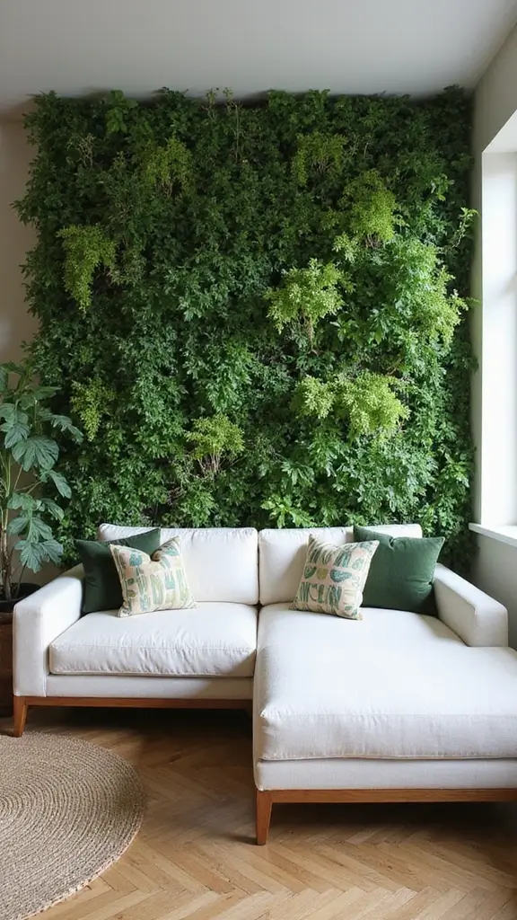 48 Green Walls Living Room Styles That Feel Fresh & Inviting - 46. Green Walls as Room Dividers
