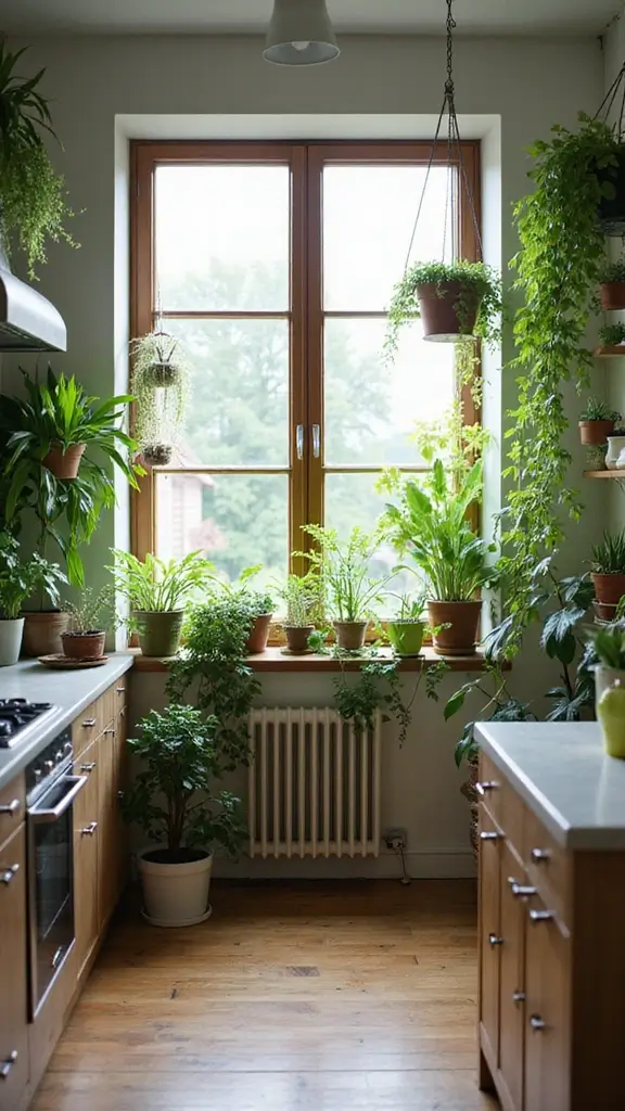 48 Home Decor Ideas Living Room and Kitchen Combos That Work - 10. Indoor Plants
