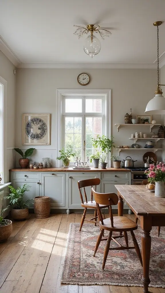 48 Home Decor Ideas Living Room and Kitchen Combos That Work - 17. Vintage Finds
