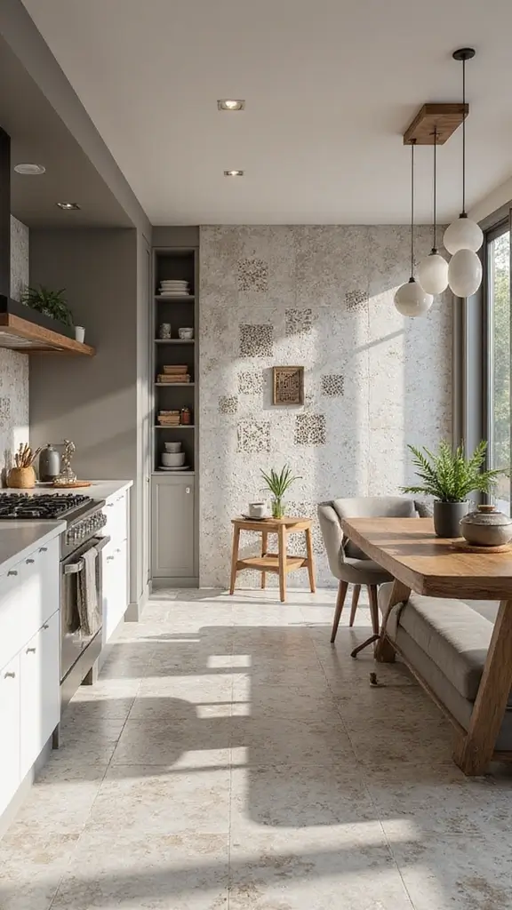 48 Home Decor Ideas Living Room and Kitchen Combos That Work - 34. Unique Tile Patterns