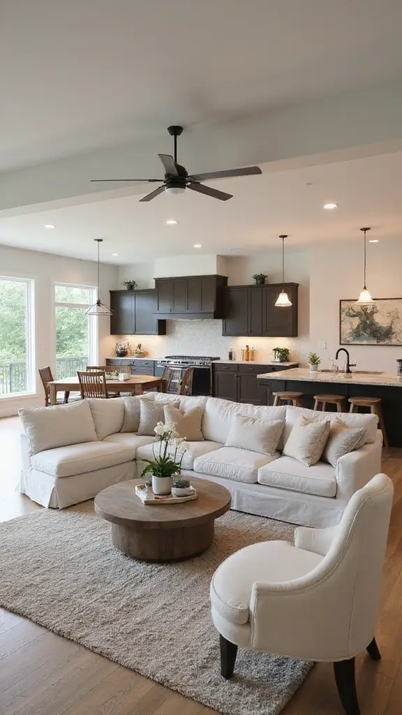 48 Home Decor Ideas Living Room and Kitchen Combos That Work - 44. Open Floor Plans