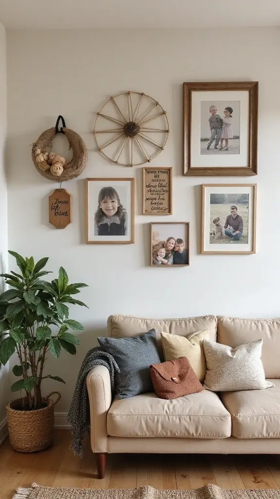 48 House Inspo Interior Design Ideas That Spark Creativity - 45. Personalized Wall Decor