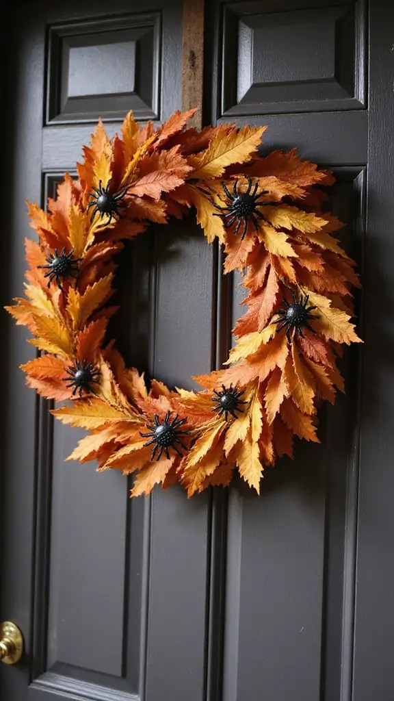 48 Indoor Halloween Decor Ideas That Set the Spooky Mood - 40. Enchanted Autumn Wreaths