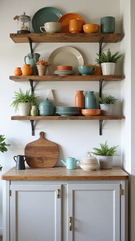 48 Kitchen Without Upper Cabinets Ideas That Feel Open - 1. Open Shelving Delight